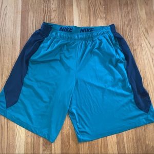 Men’s XXL Nike Dri-Fit Teal & Navy Long Shorts